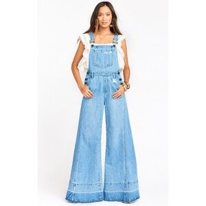 Show Me Your MuMu Light Blue Denim Overalls
